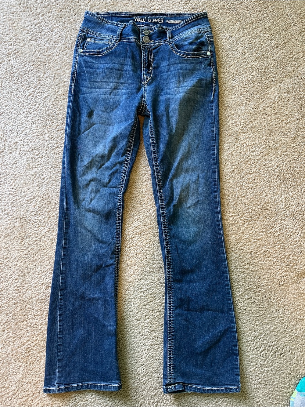 Wallflower Dark Blue Flare Jeans